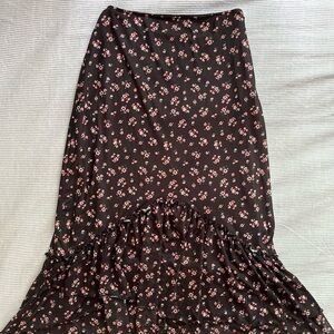 Floral Midi Skirt